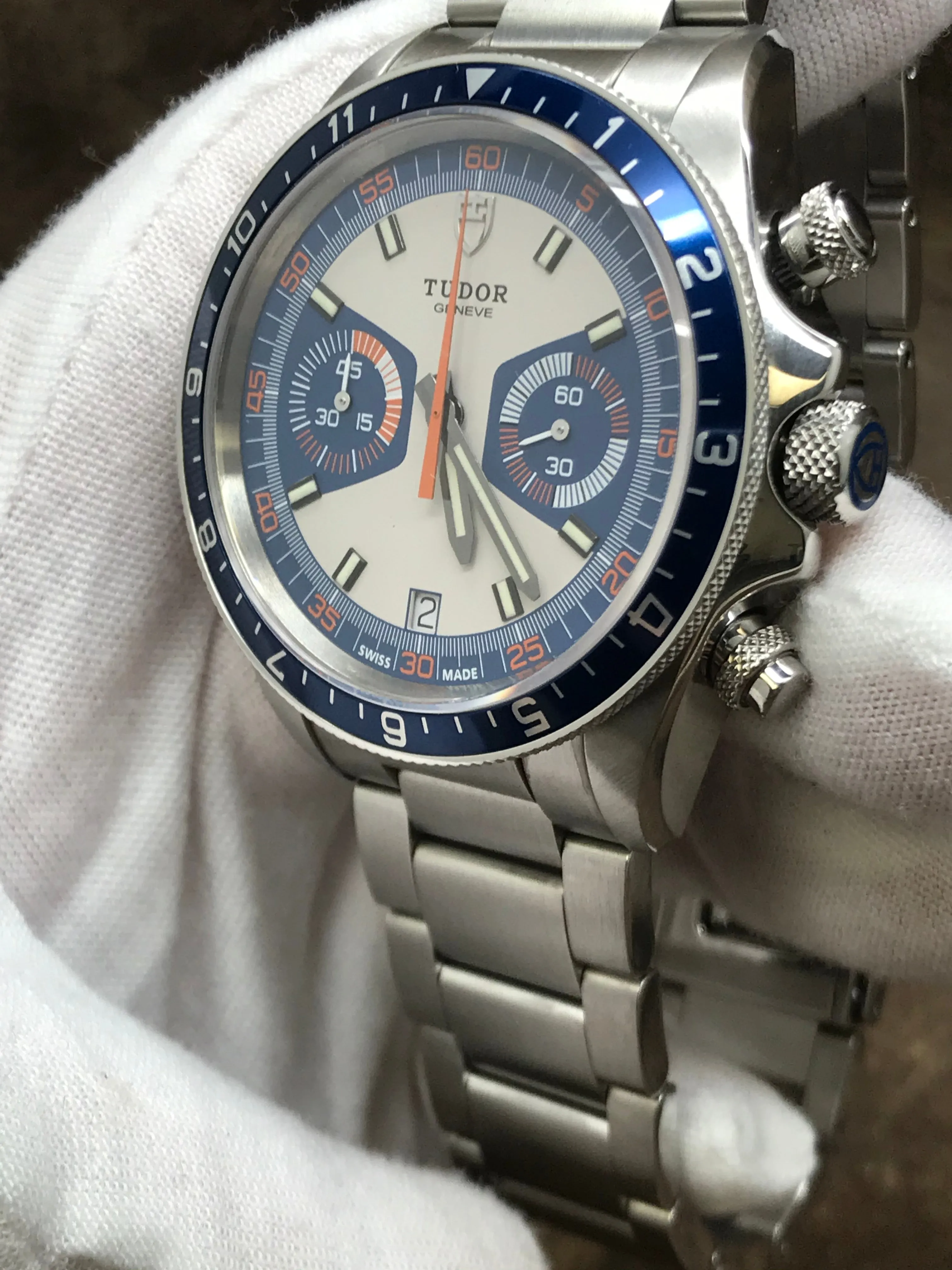 Tudor Heritage Chrono 70330B Blue Dial Automatic Men's Watch