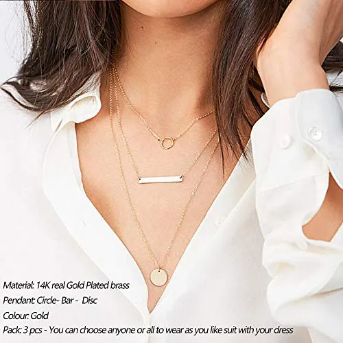 Turandoss Dainty Layering Pearls Necklace