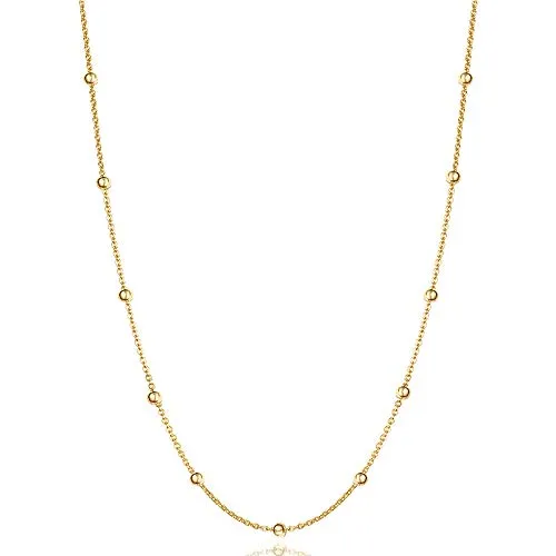 Turandoss Dainty Layering Pearls Necklace