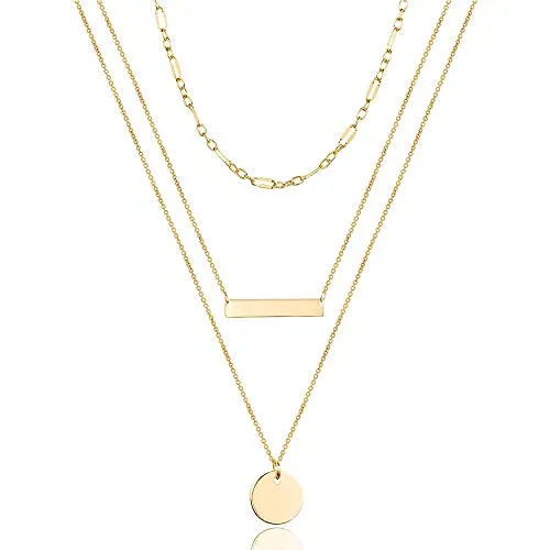 Turandoss Dainty Layering Pearls Necklace