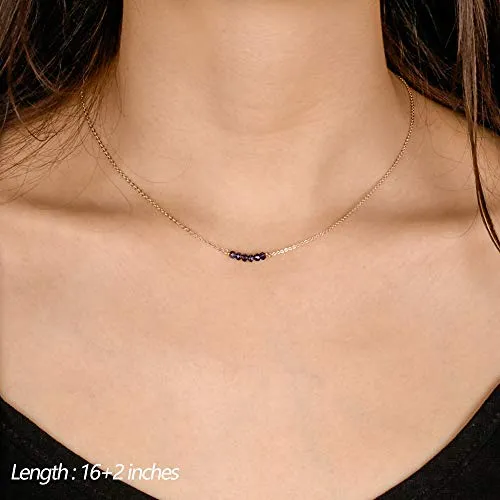 Turandoss Dainty Layering Pearls Necklace
