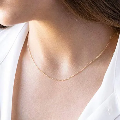 Turandoss Dainty Layering Pearls Necklace