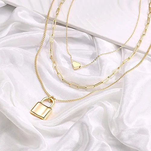 Turandoss Dainty Layering Pearls Necklace