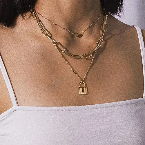 Turandoss Dainty Layering Pearls Necklace