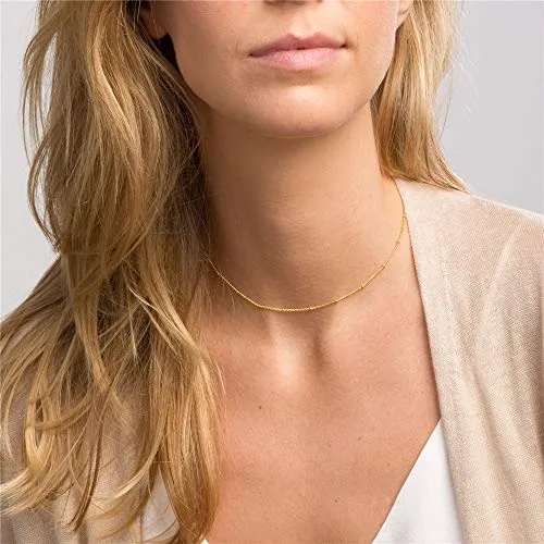 Turandoss Dainty Layering Pearls Necklace