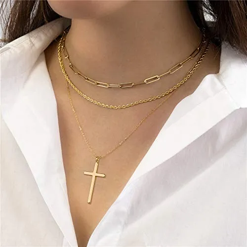 Turandoss Dainty Layering Pearls Necklace