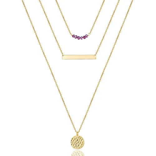 Turandoss Dainty Layering Pearls Necklace
