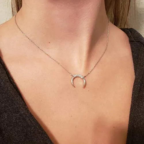 Turandoss Dainty Layering Pearls Necklace