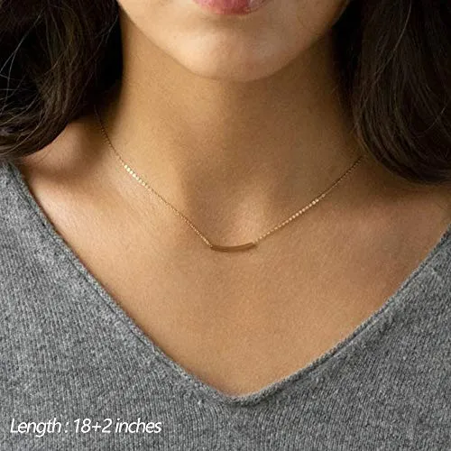 Turandoss Dainty Layering Pearls Necklace