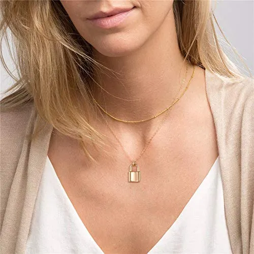 Turandoss Dainty Layering Pearls Necklace