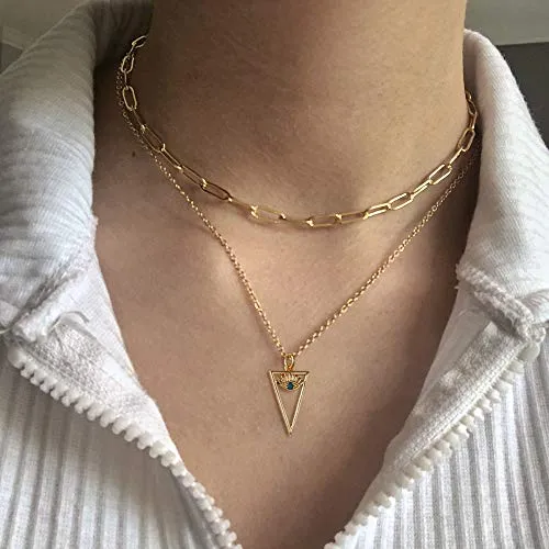 Turandoss Dainty Layering Pearls Necklace