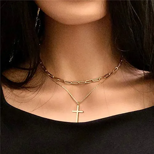 Turandoss Dainty Layering Pearls Necklace
