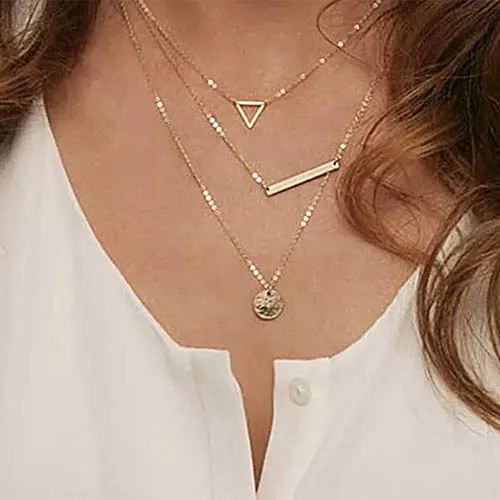 Turandoss Dainty Layering Pearls Necklace