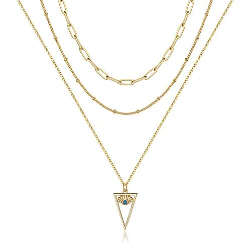 Turandoss Dainty Layering Pearls Necklace