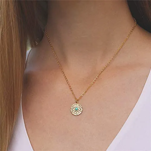 Turandoss Dainty Layering Pearls Necklace