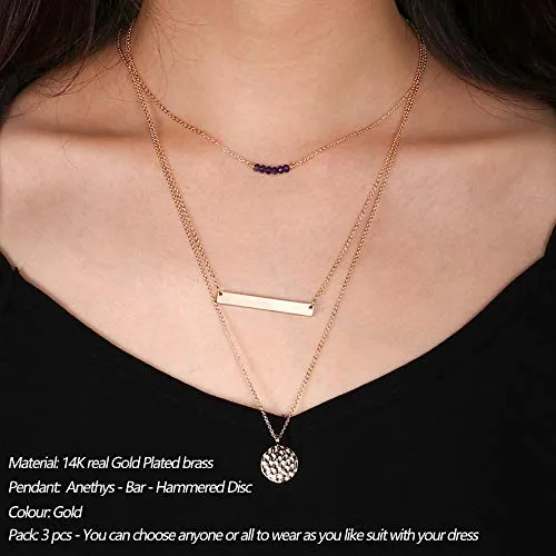 Turandoss Dainty Layering Pearls Necklace