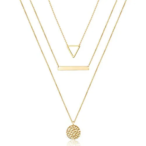Turandoss Dainty Layering Pearls Necklace