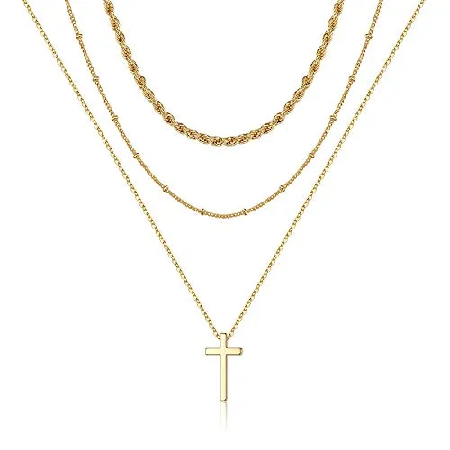 Turandoss Dainty Layering Pearls Necklace