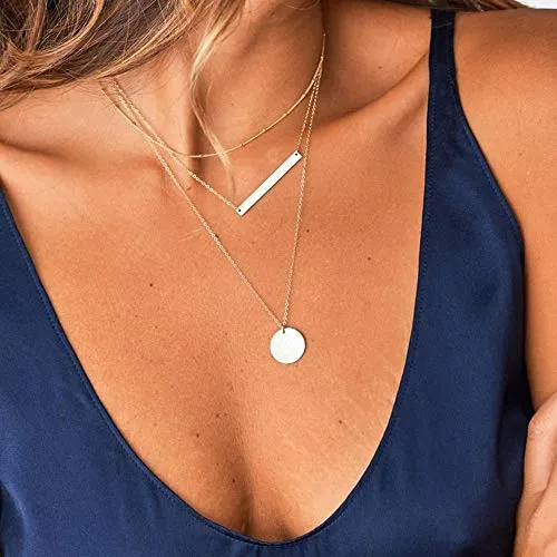 Turandoss Dainty Layering Pearls Necklace