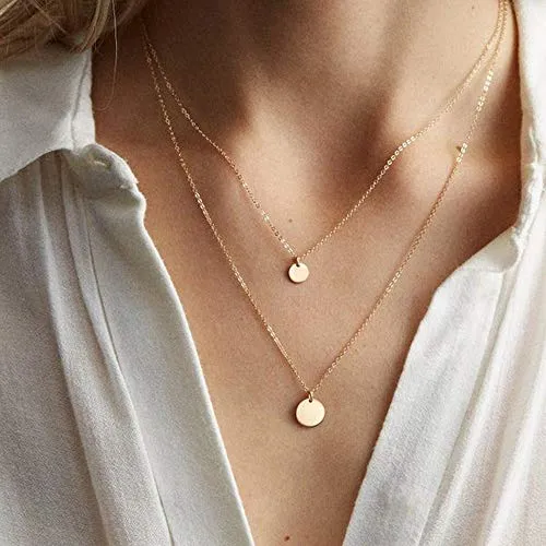 Turandoss Dainty Layering Pearls Necklace