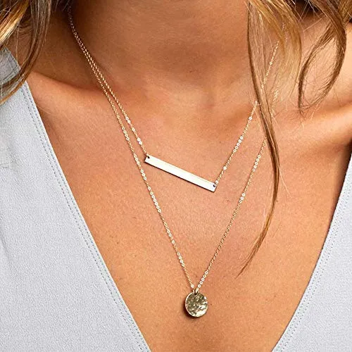 Turandoss Dainty Layering Pearls Necklace