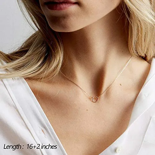 Turandoss Dainty Layering Pearls Necklace