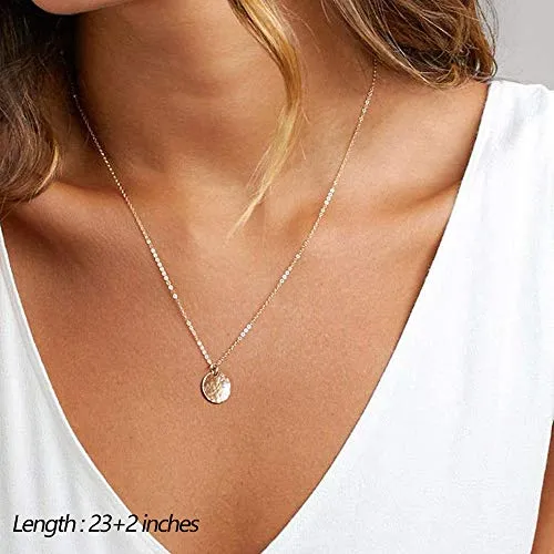 Turandoss Dainty Layering Pearls Necklace