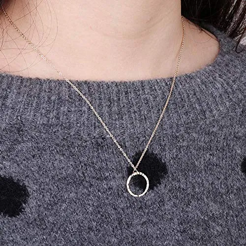 Turandoss Dainty Layering Pearls Necklace