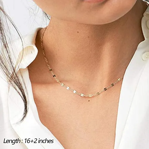 Turandoss Dainty Layering Pearls Necklace
