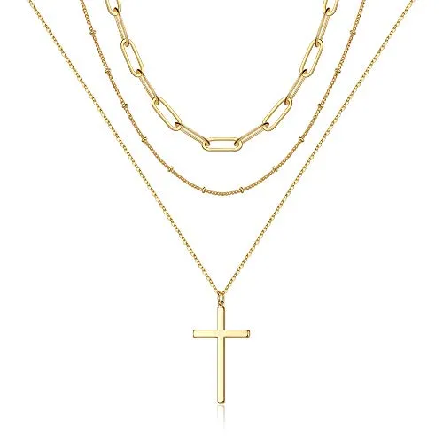 Turandoss Dainty Layering Pearls Necklace