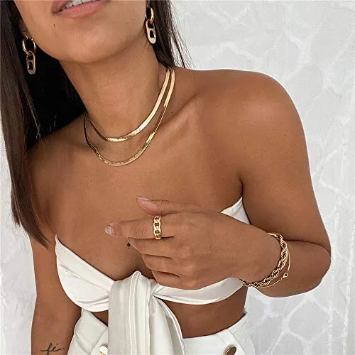 Turandoss Dainty Layering Pearls Necklace