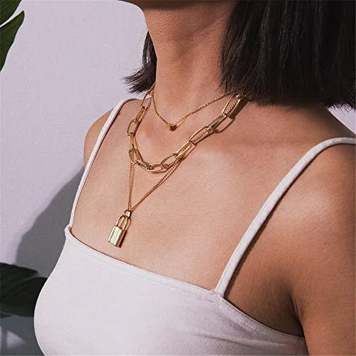 Turandoss Dainty Layering Pearls Necklace