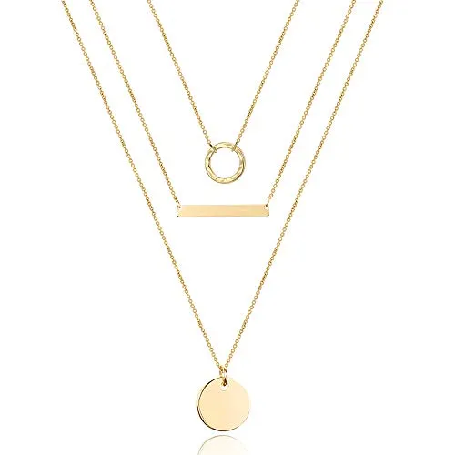 Turandoss Dainty Layering Pearls Necklace