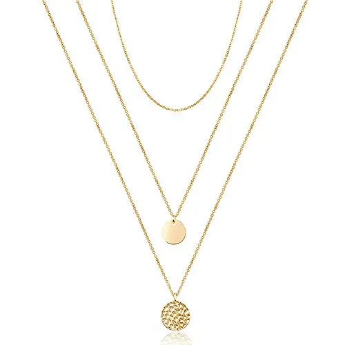 Turandoss Dainty Layering Pearls Necklace