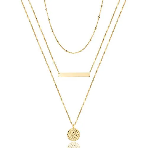 Turandoss Dainty Layering Pearls Necklace