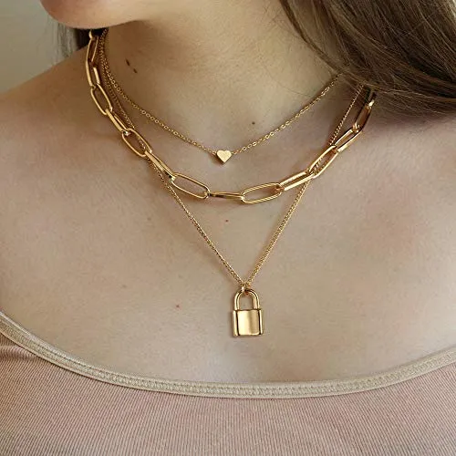 Turandoss Dainty Layering Pearls Necklace