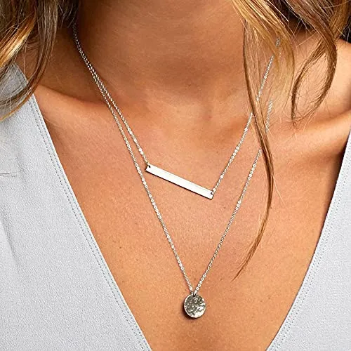 Turandoss Dainty Layering Pearls Necklace
