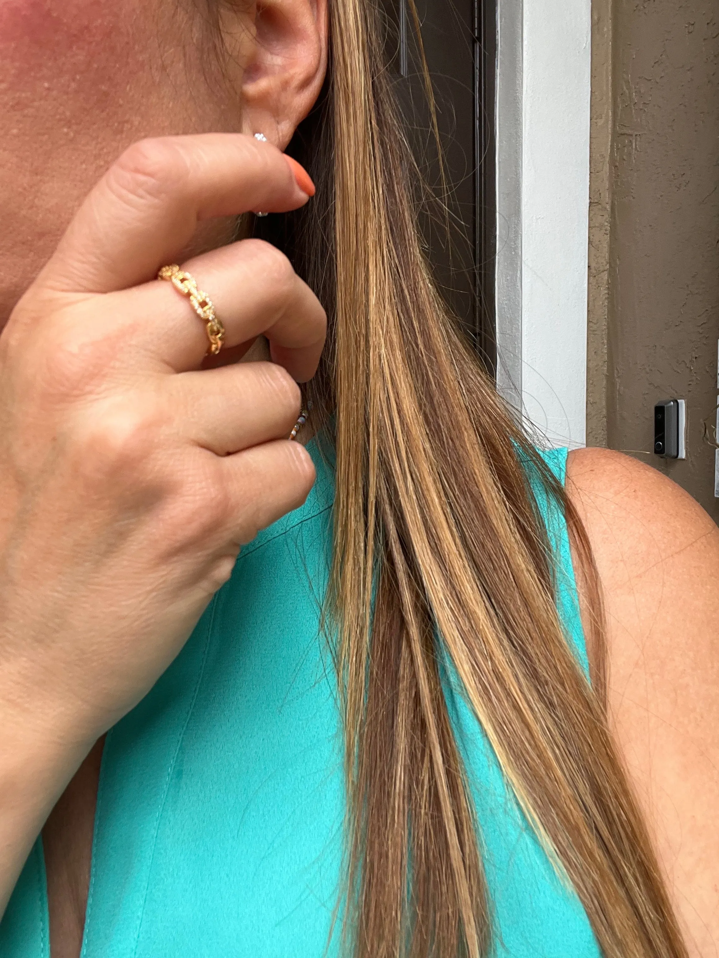Twist Chain Open Zircon Ring