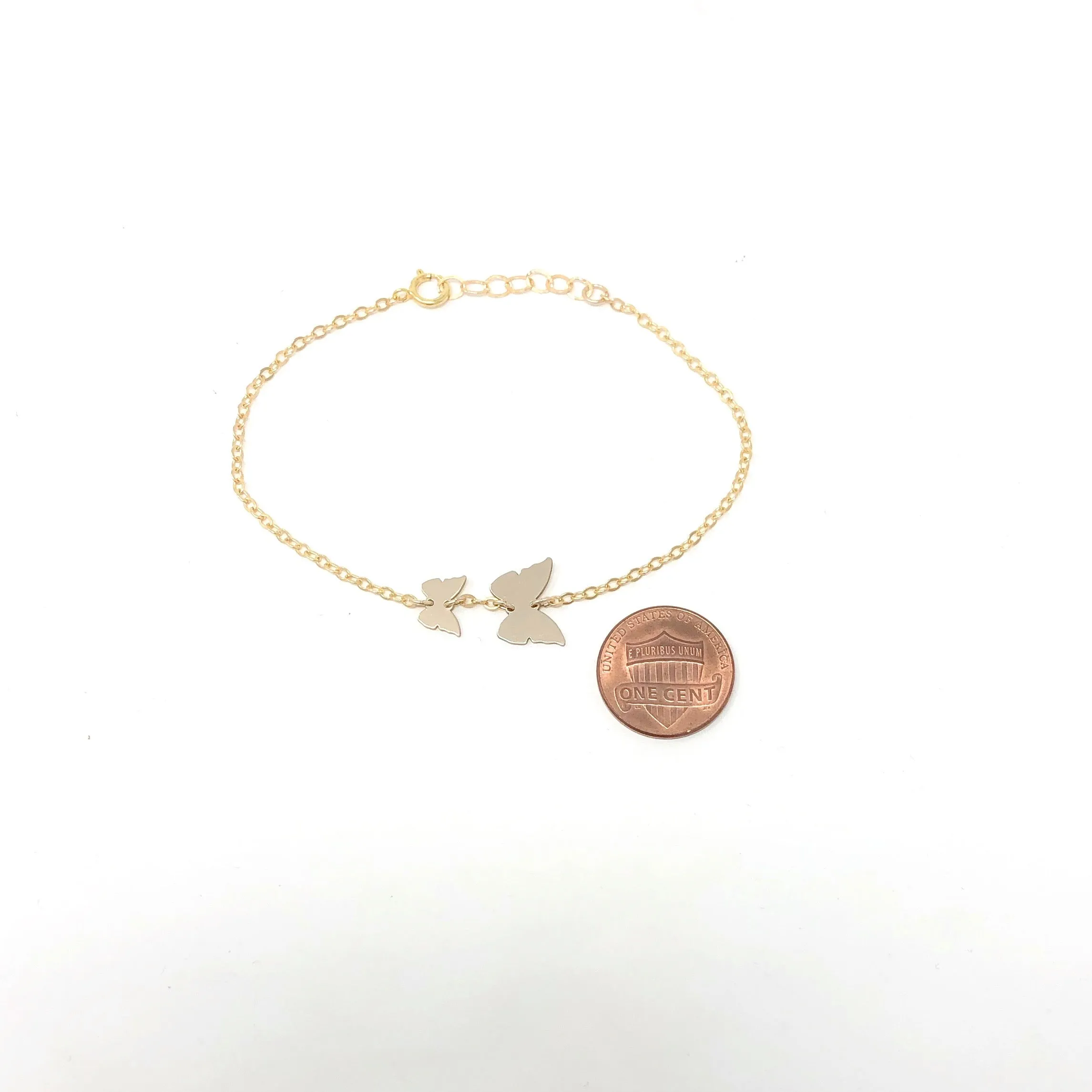 Two Chasing Butterflies Bracelet