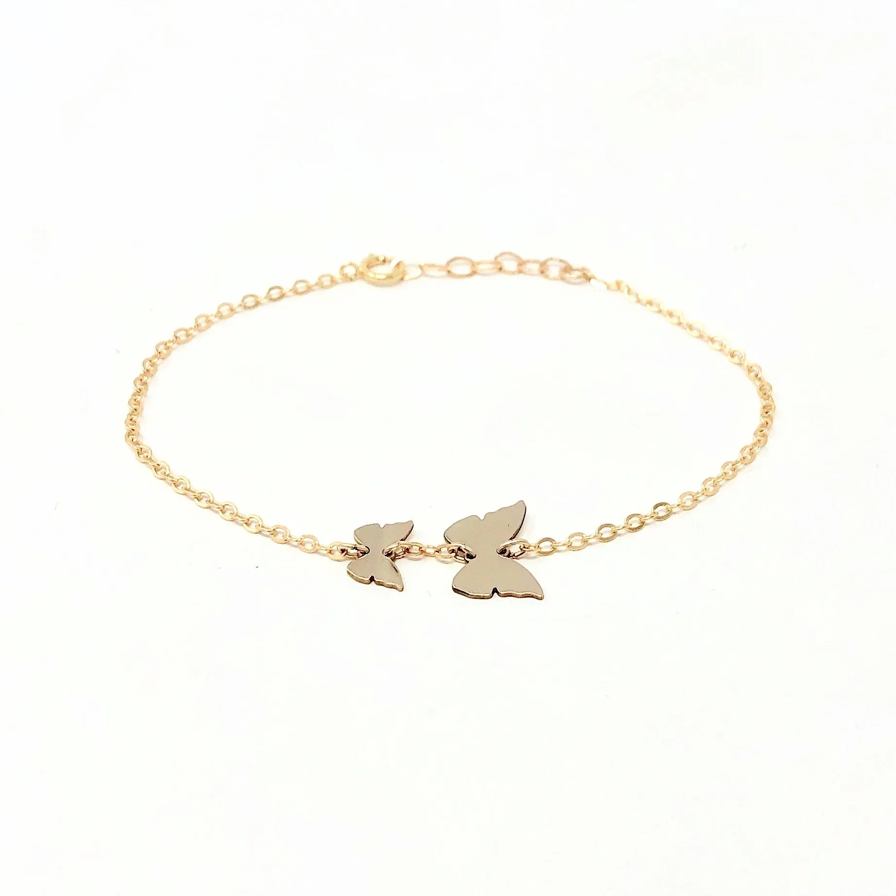 Two Chasing Butterflies Bracelet