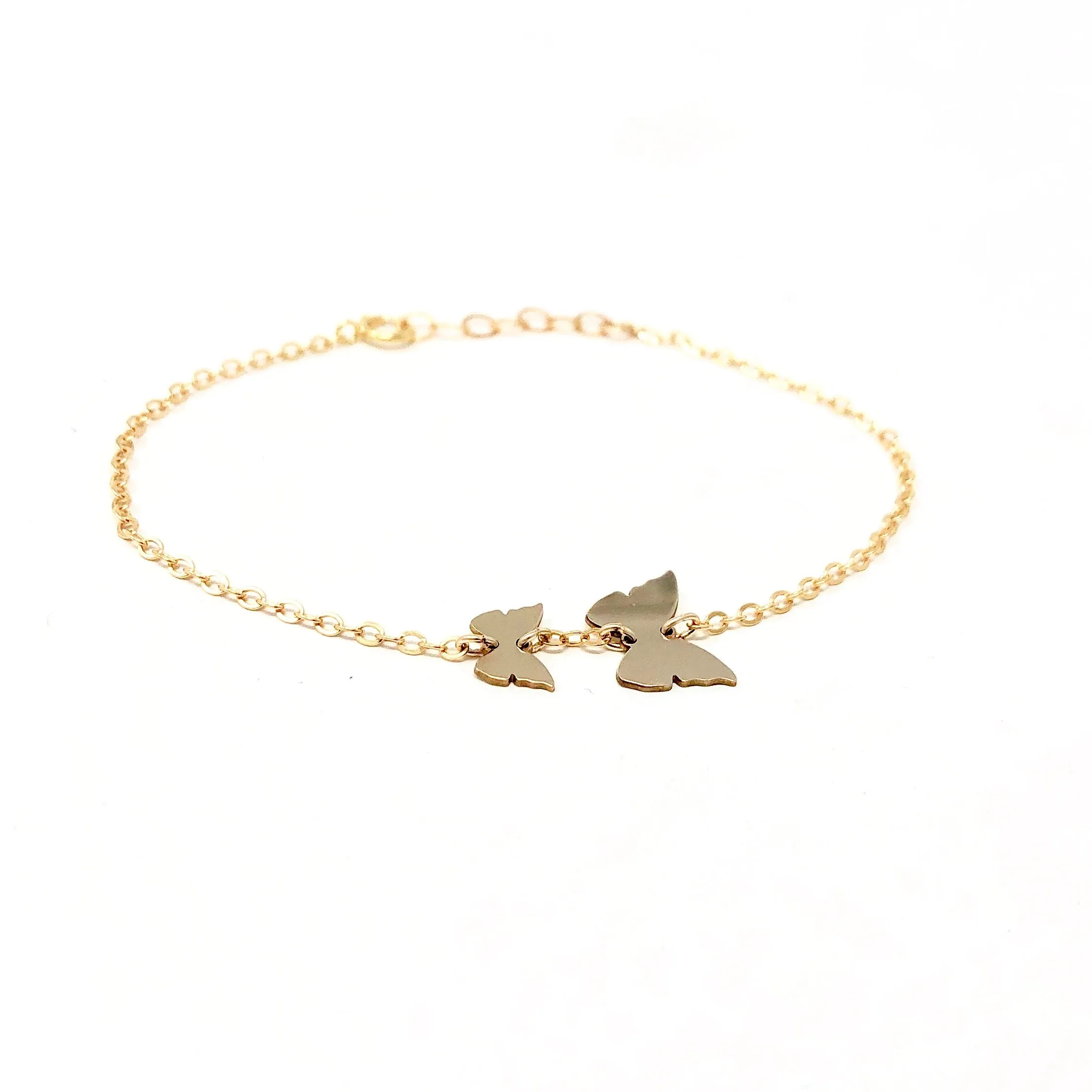 Two Chasing Butterflies Bracelet