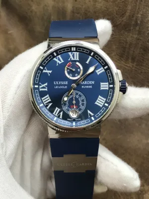 Ulysse Nardin Marine Chronometer Marin Chronometer 1183-126 Blue Dial Automatic  Men's Watch