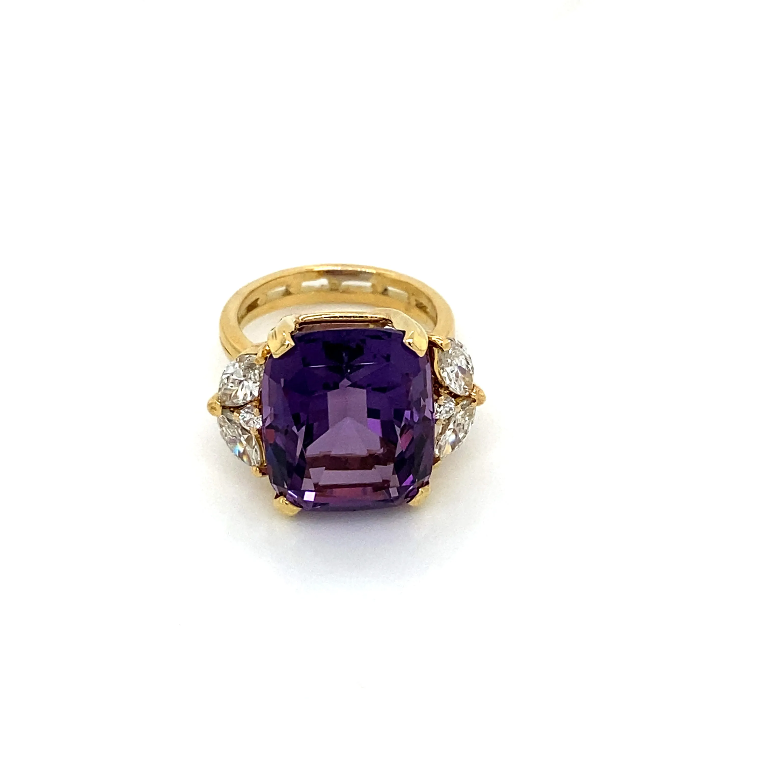 Vintage Amethyst & Diamond Ring