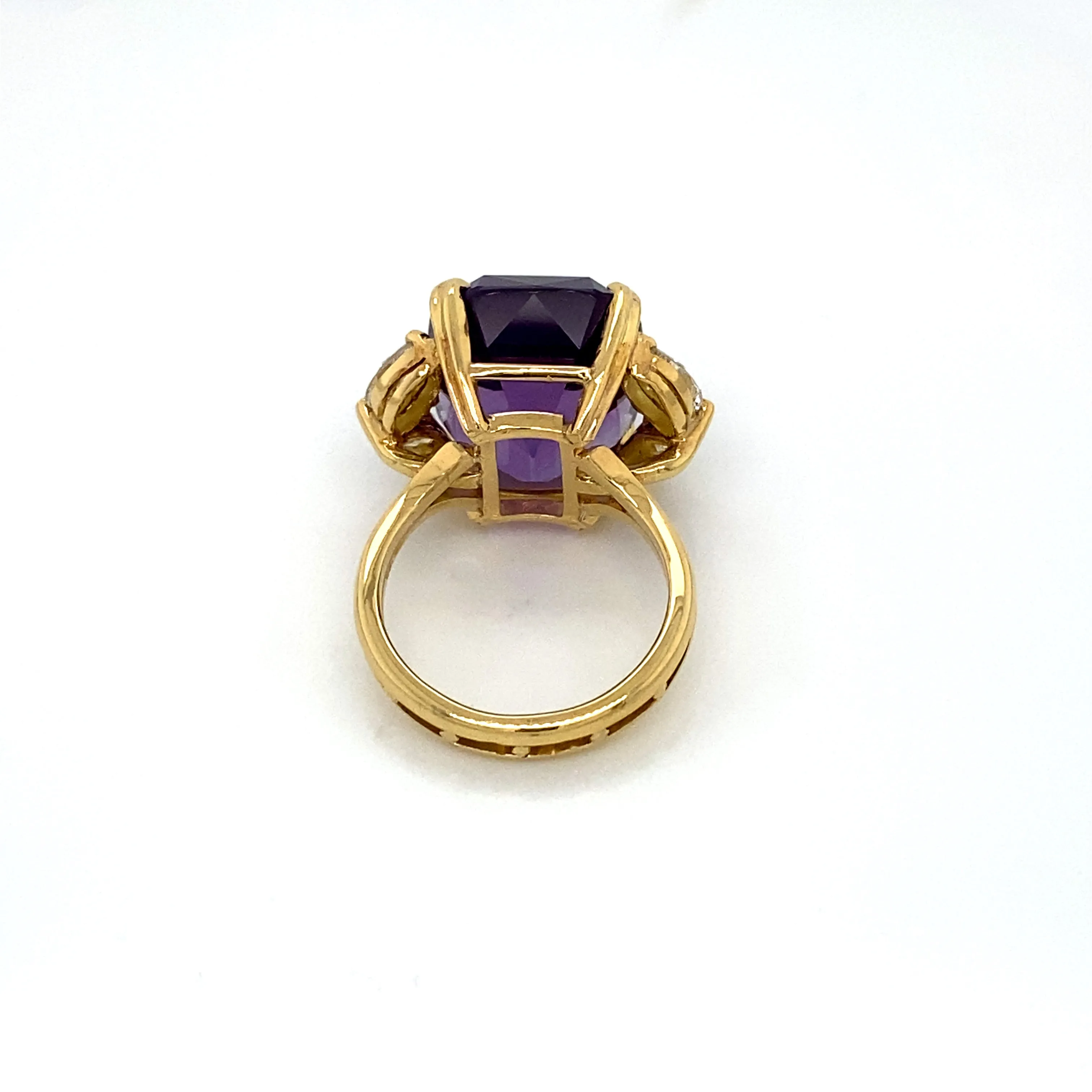 Vintage Amethyst & Diamond Ring