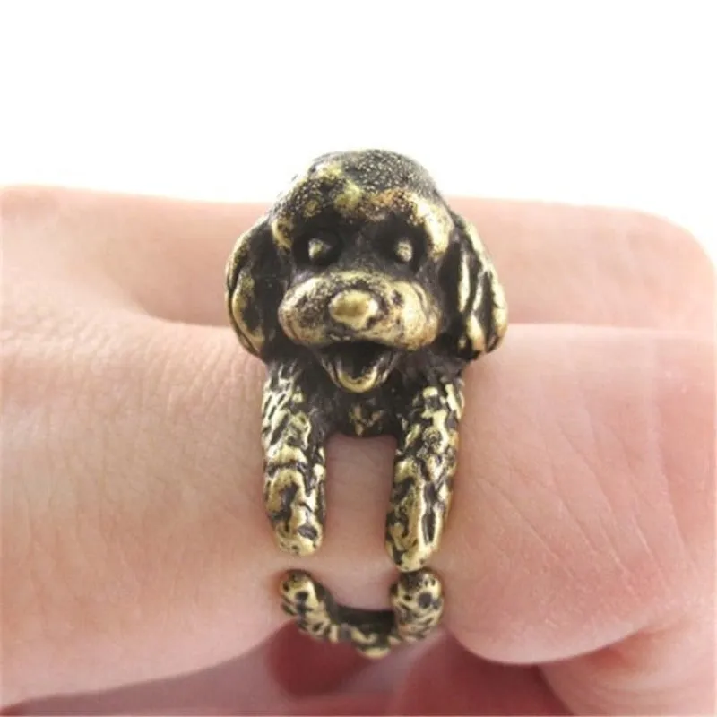 Vintage Silver Animal Ring Mouse Pet Cute Gilrs Jewelry