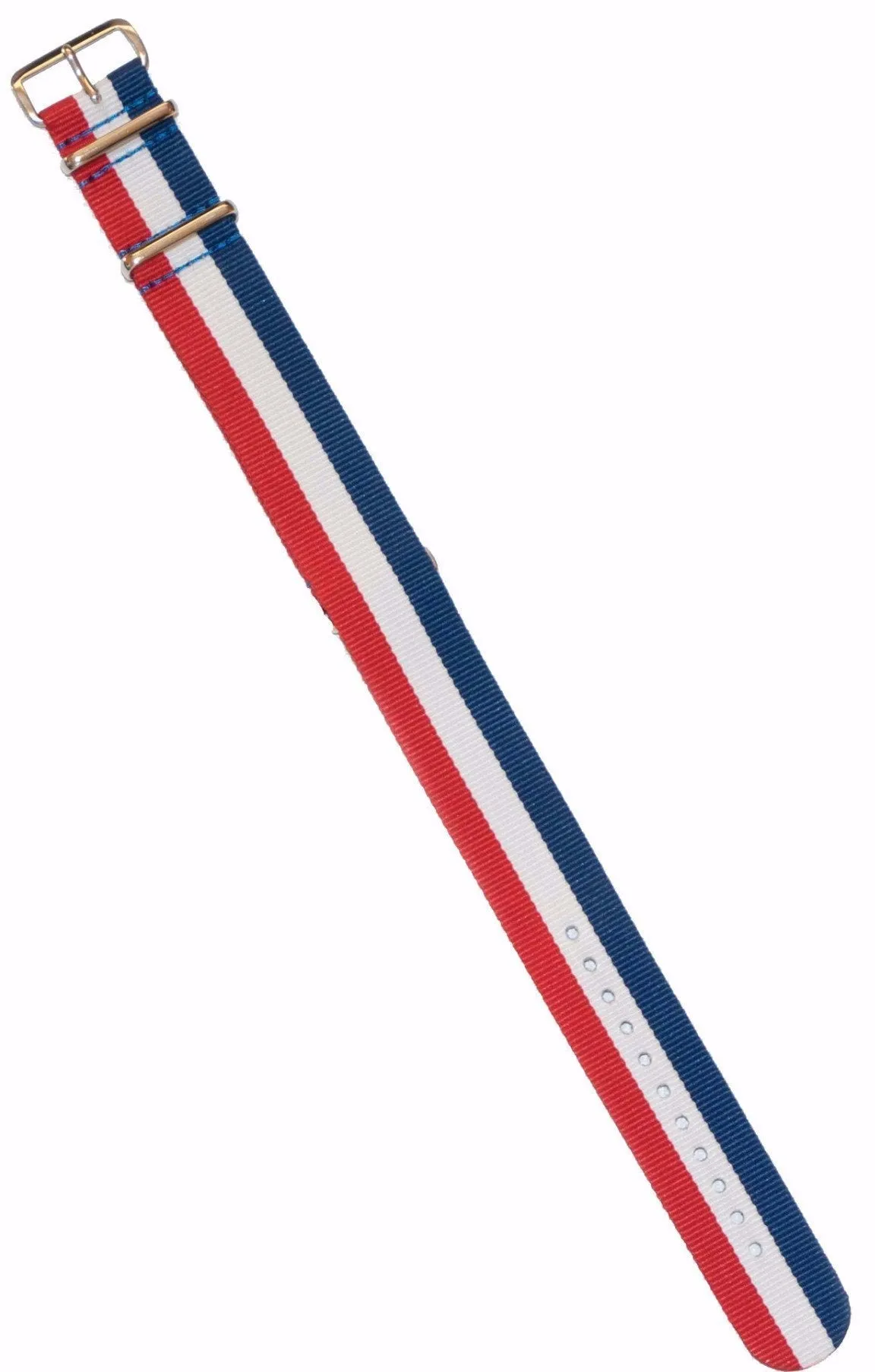 Watchband Red White Blue Stripe