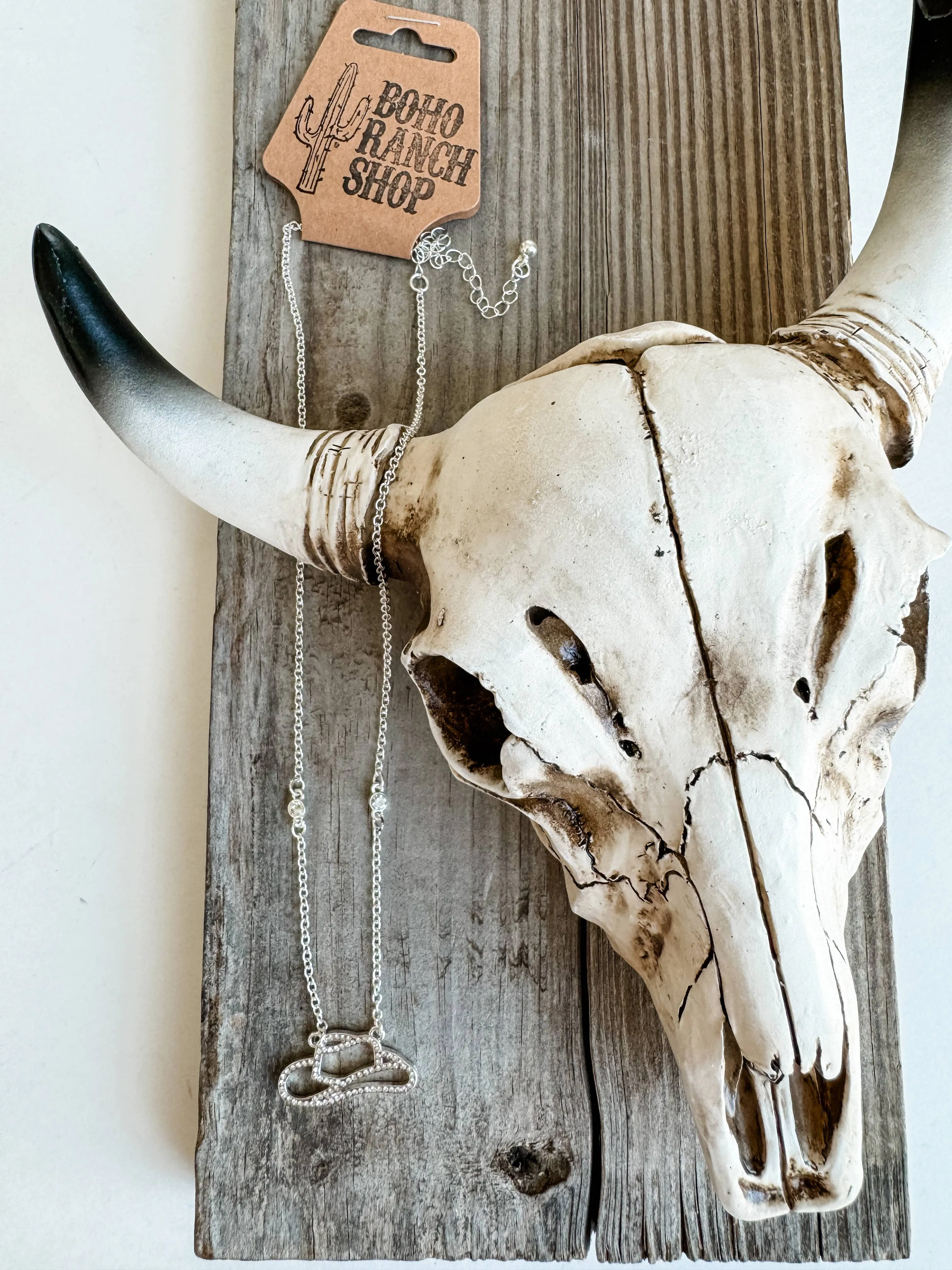 Western Dainty Silver or Gold Necklace