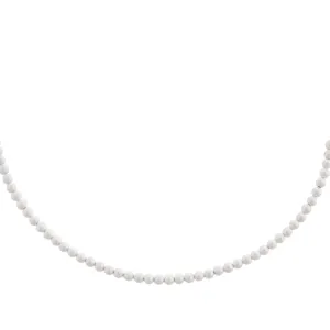 White Pearl Beaded Choker