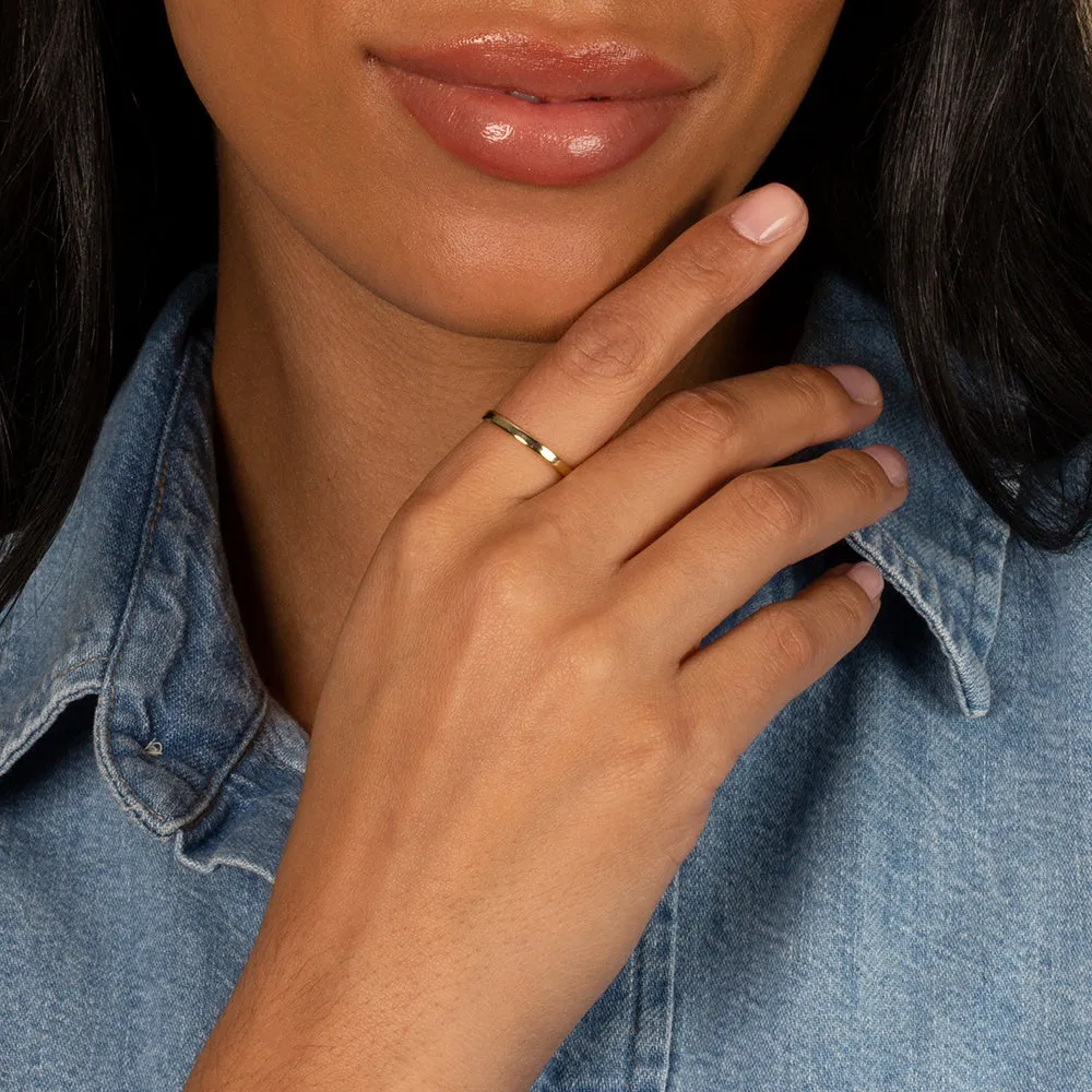 Wide Solid Eternity Ring