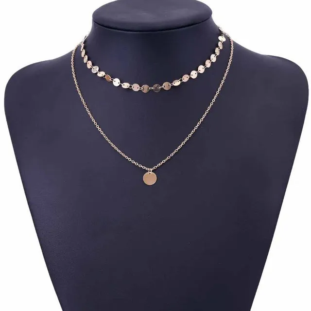 Women Charm Choker Necklace